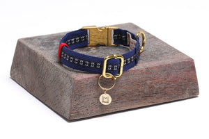 Casa de Micho Woven Collar Small Blue
